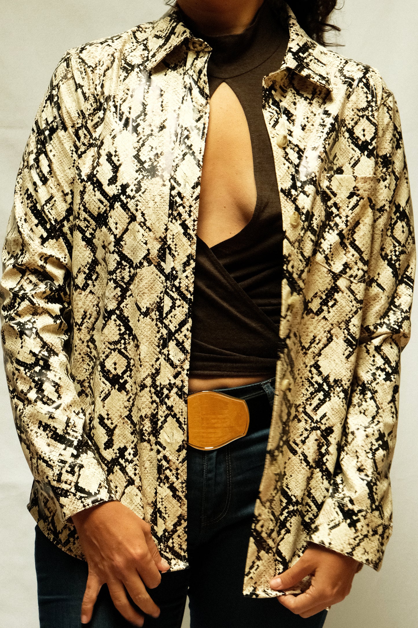 CHAQUETA CAMISA SNAKESKIN