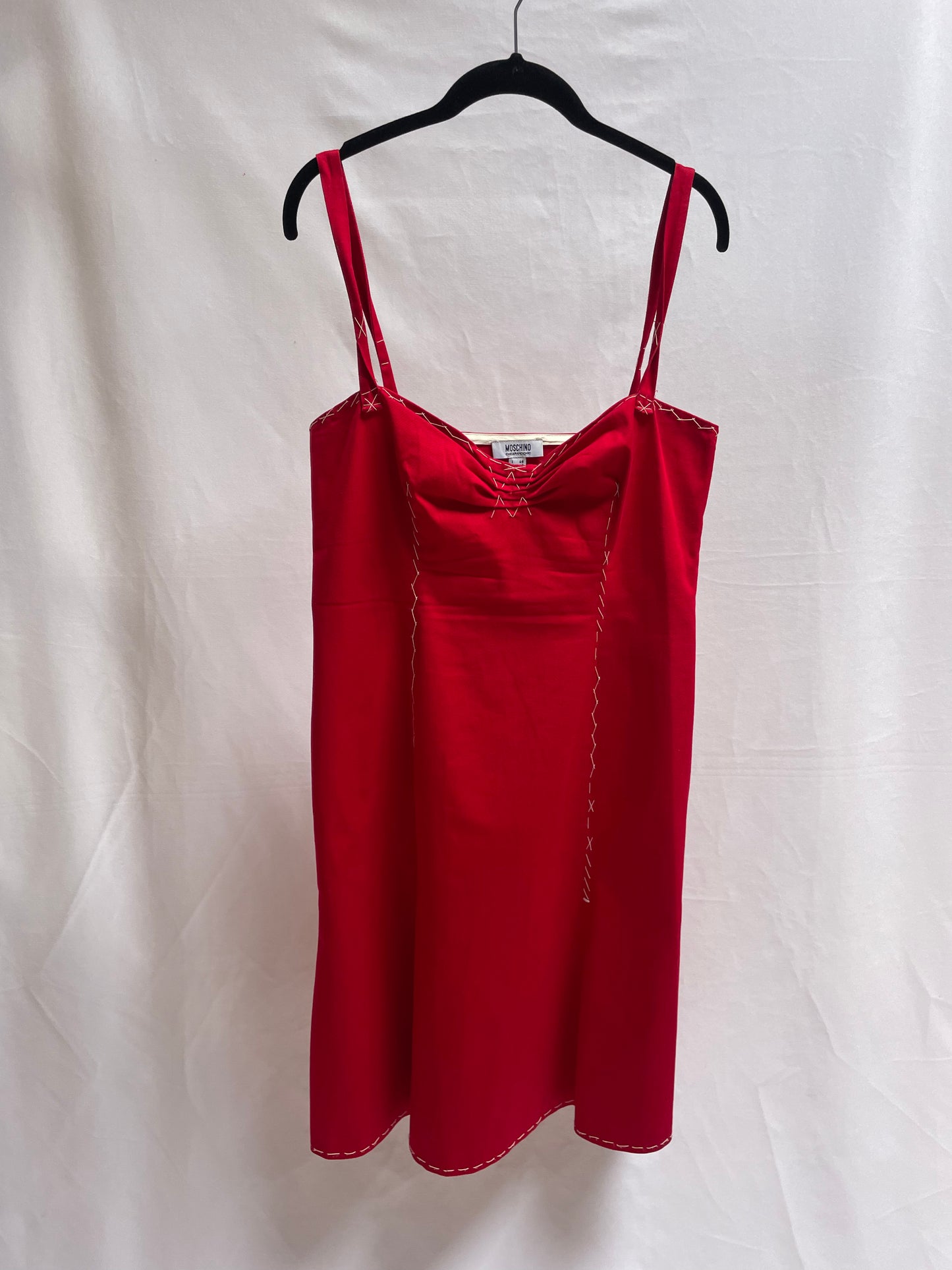 VESTIDO ROJO MOSCHINO