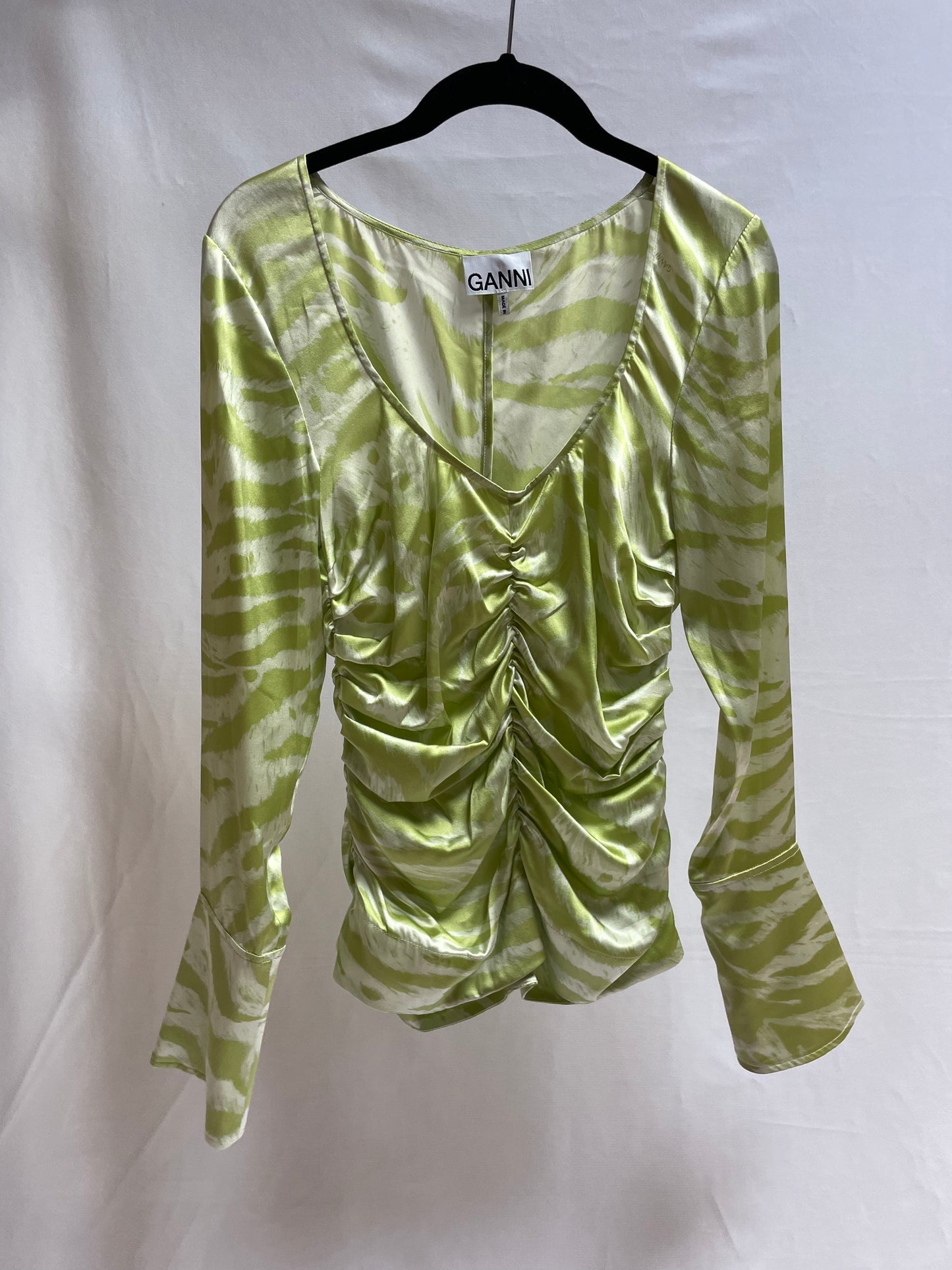 BLUSA VERDE TIGRE GANNI