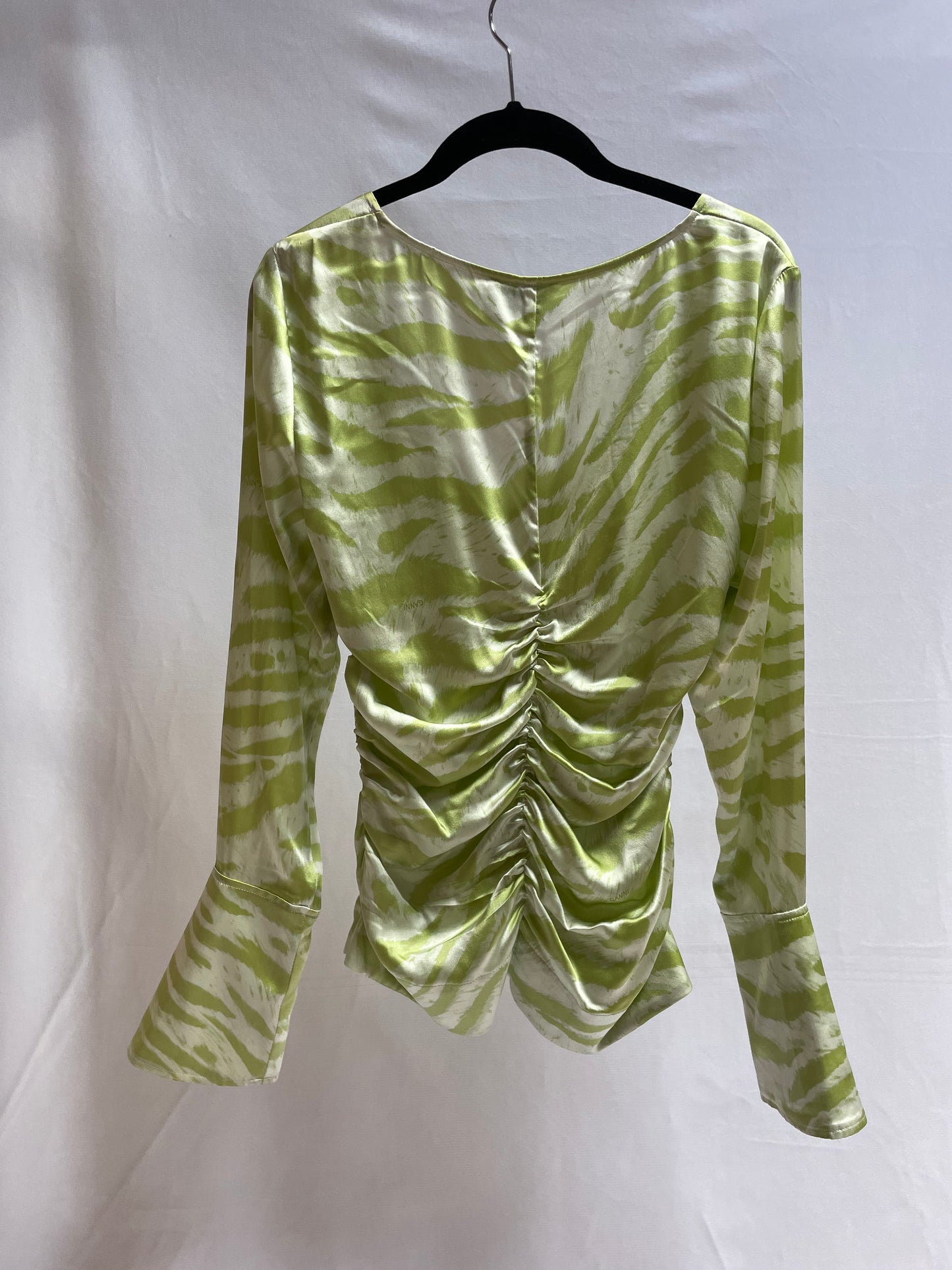 BLUSA VERDE TIGRE GANNI