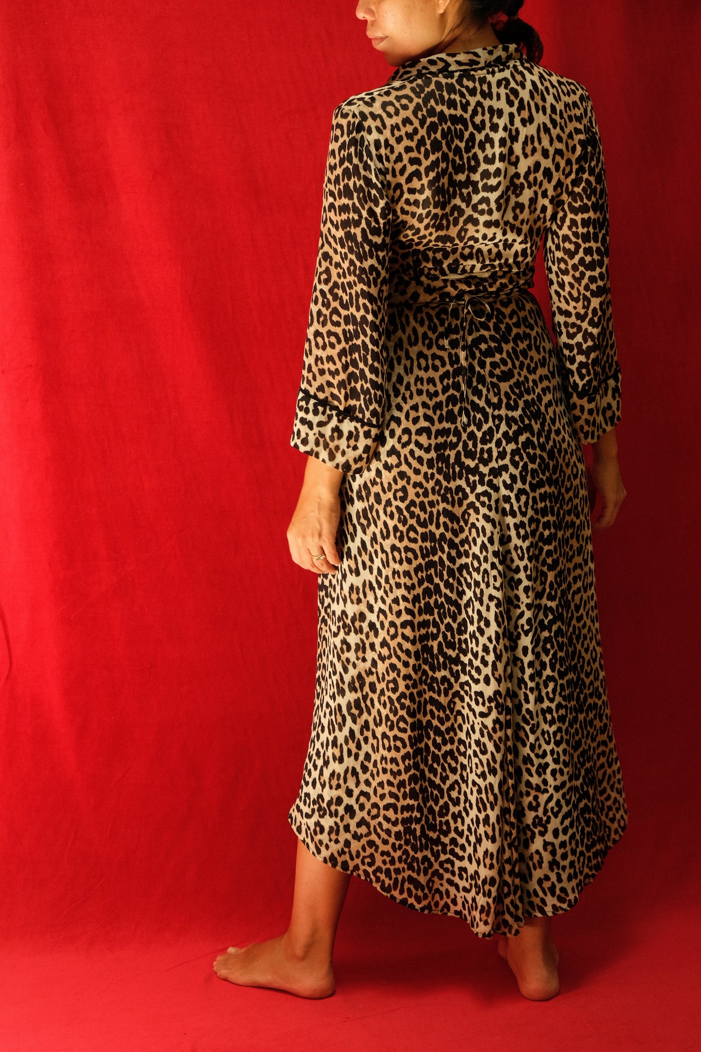 VESTIDO MAXI CHEETAH PRINT GANNI