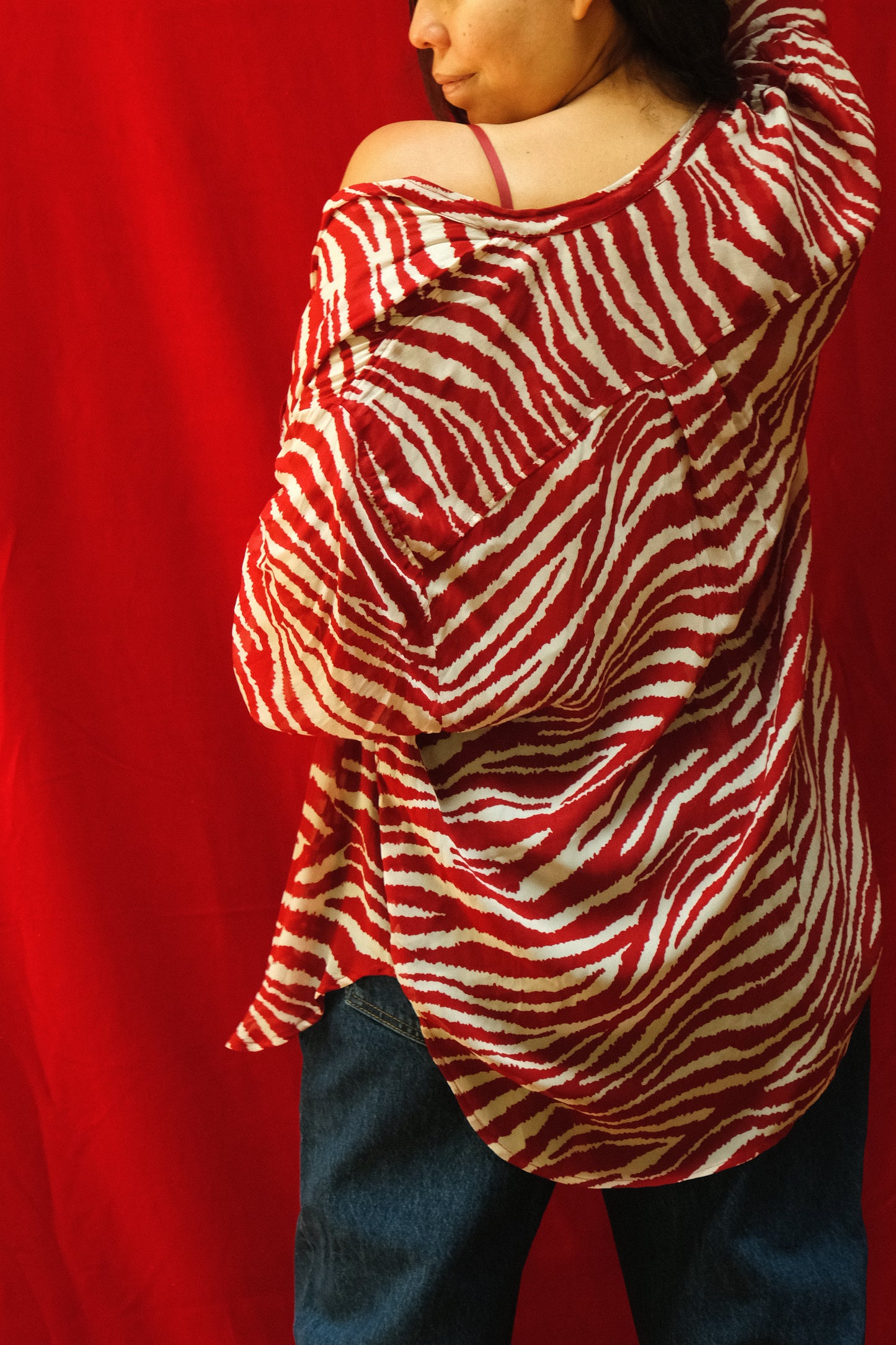 CAMISA TIGRE PRINT ROJA